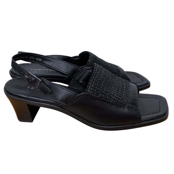 SET OF 2! Trotters Slingback Sandals Womens 8.5N NARROW Leather Vacation Cruise - Picture 8 of 13